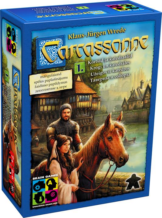 Brain Games Carcassonne Exp 1 : Auberges &amp Cathédrales Galda Spēle (BRG#CCE1) (Russe, Estonien, Lituanien, Letton)