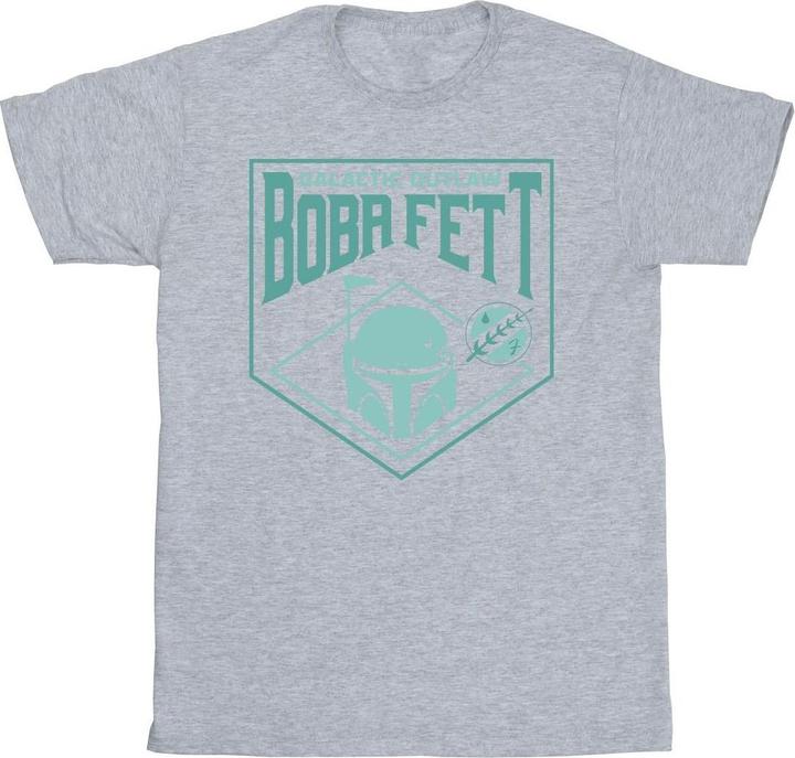 Star Wars The Book Of Boba Fett Galactic Helm Chest TShirt (M)