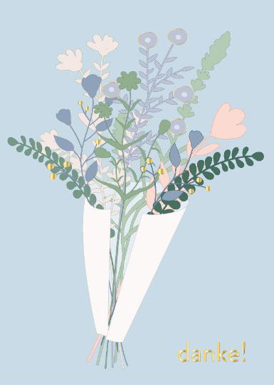 Nobis design Postcard Bouquet Thank You!