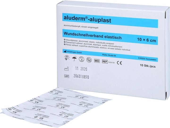 Aluderm aluplast elastisch 1 m x 6 cm Wundauflage, 1 St. Pflaster (1 x)