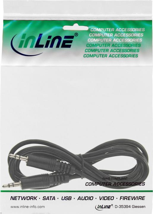 Produktbild InLine Klinke Kabel (1.50 m, 3.5mm Klinke (AUX))