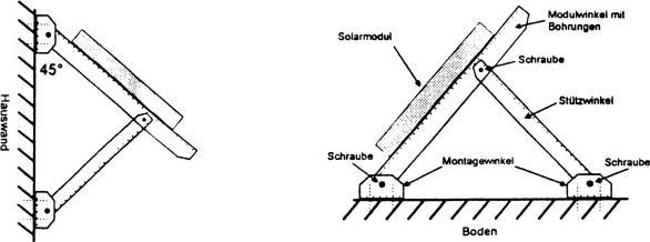 Produktbild Maurelma Stütz-Solarmodulhalter-Set 70cm (0.98 kg)
