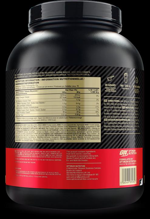 Optimum Nutrition 100% Whey Gold Standard (Banane, 1 Stk., 2273 g)