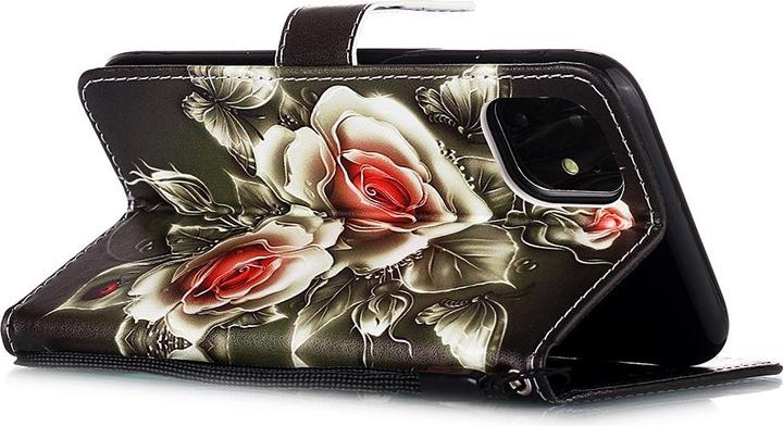 Produktbild Ueli Express iPhone 11 Buch Etui Tasche mit Kartenfach Rosen (Apple iPhone 11)