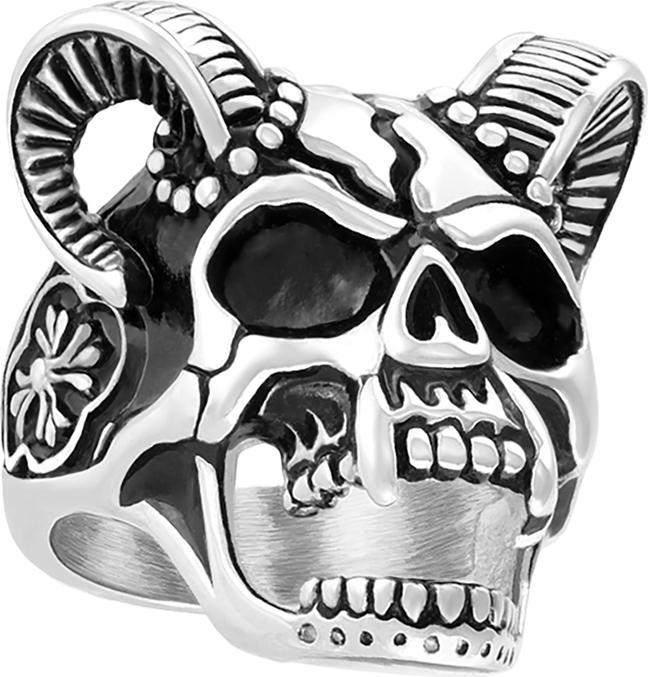 Immagine prodotto Star Piercing Anello teschio demoniaco in argento (Acciaio chirurgico 316L)