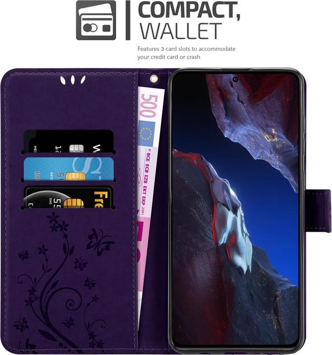 Image du produit Cadorabo Coque pour Xiaomi Poco F5 Pro pour Fleur Book (Xiaomi Poco F5 Pro)