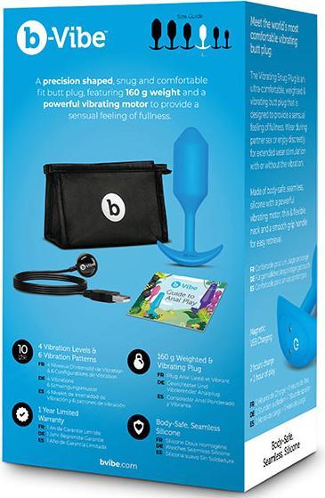 Immagine prodotto B-Vibe Snug Plug vibrante 3 (L) blu