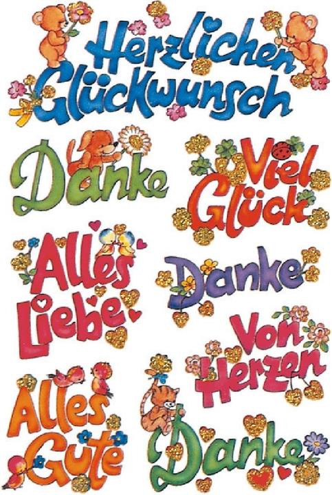 Actual product image Herma Birthday stickers