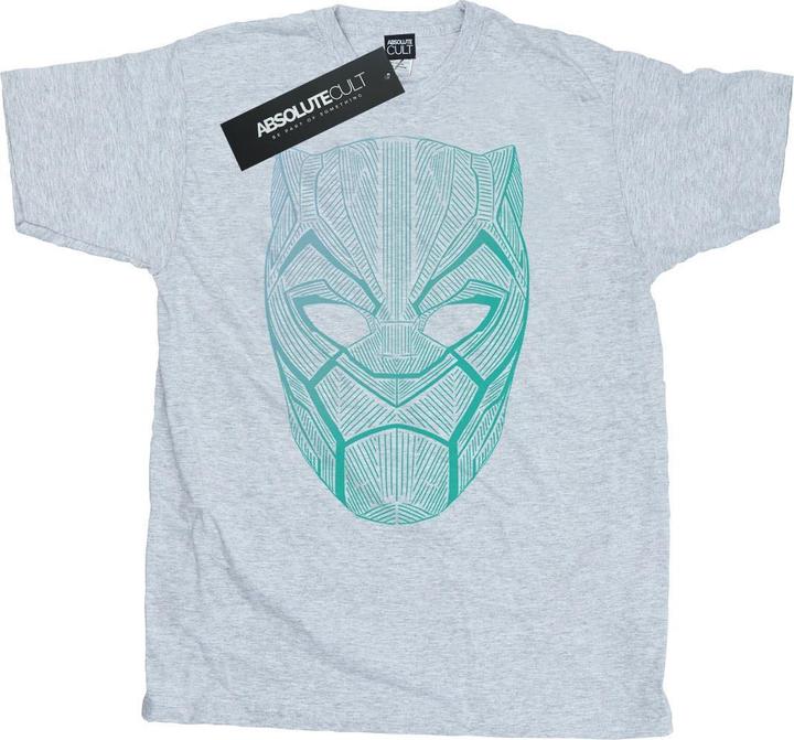 Actual product image Mens Black Panther Tribal Mask T-Shirt (XL)