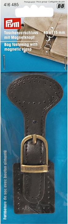 Produktbild Prym Taschenverschluss mit Magnetknopf, altmessing 1 Stk.