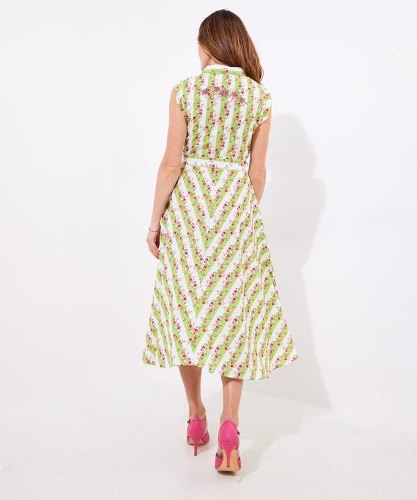 Actual product image Joe Browns Stripe Rose Tie-Waist Dress (44)