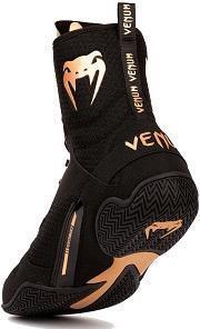 Image du produit Venum Elite Boxing Shoes – Black/Bronze - 43 (US 10) (43)