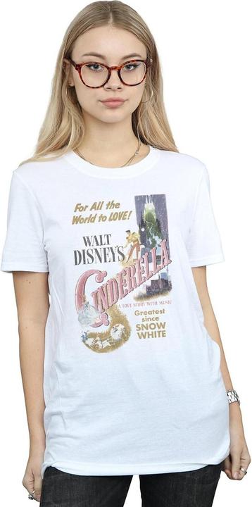 Immagine prodotto Cinderella T-shirt boyfriend en coton à l'effigie de l'affiche Femmes/Ladies (3XL)