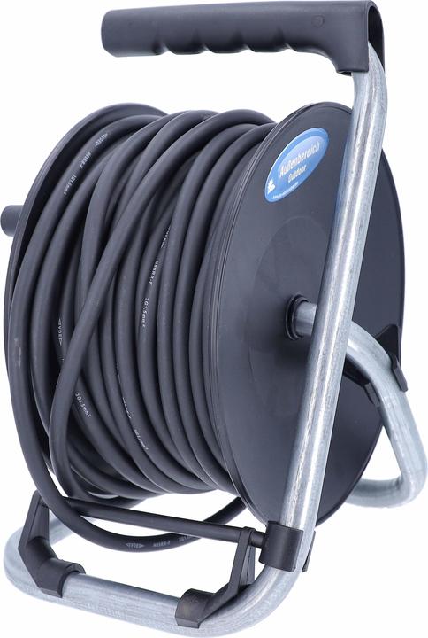 Immagine prodotto As - Schwabe Tamburo per cavi per elettrodomestici 25 m di cavo in gomma, diametro 230 mm (25 m, 1.50 mm².)