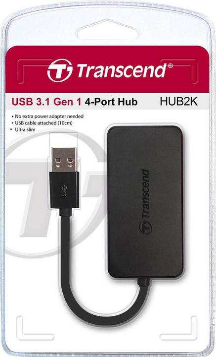 Actual product image Transcend TS-HUB2K (USB-C, 4 Ports)