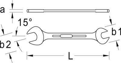Actual product image Gedore Double open-end wrench