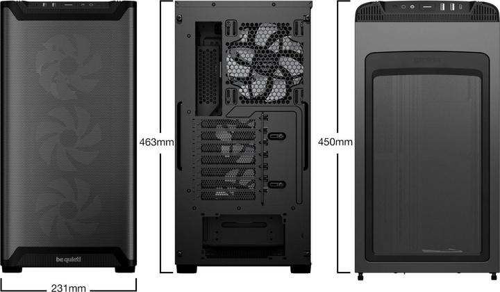 Actual product image be quiet! Pure Base 501 LX (ATX, Mini-ATX, mATX)