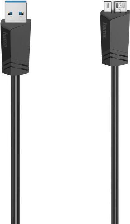Actual product image Hama Micro USB cable, USB 3.0, 5 Gbit/s, 0.75 m (0.75 m, USB 3.0)