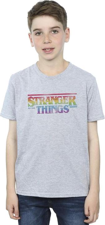Produktbild Netflix Stranger Things Rainbow Dot Logo TShirt Jungen (140, 146)