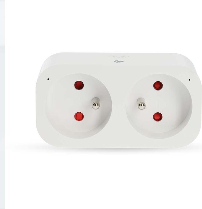 Produktbild Nedis N WIFIP141EWT - Switchable WLAN socket outlet, 2-gang FR version