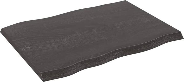 Image du produit VidaXL Tischplatte 80x60x4 cm Massivholz Eiche Behandelt (80 x 60 x 4 cm)