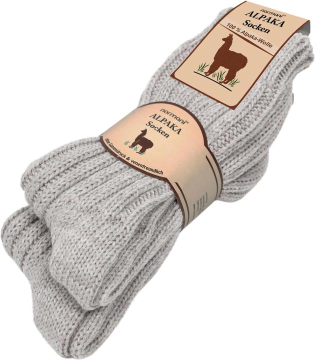 Normani 2 Paar Alpaka-Socken mit Wolle