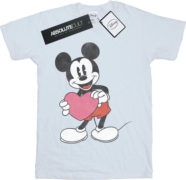 Actual product image Disney Mens Mickey Mouse Valentine Heart T-Shirt (3XL)