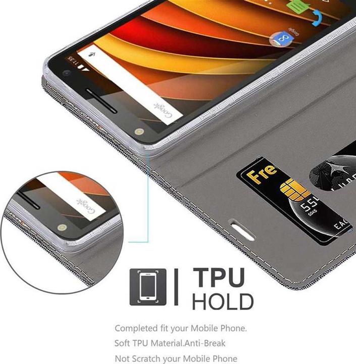 Image du produit Cadorabo Couverture look jeans Book (Motorola Moto X3)