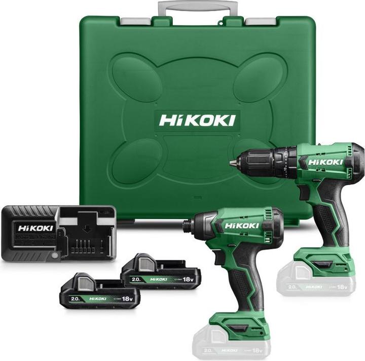 Hitachi HIKOKI ZESTAW 18V KC18DAW (DV18DA+WH18DA) (Oplaadbare batterij)