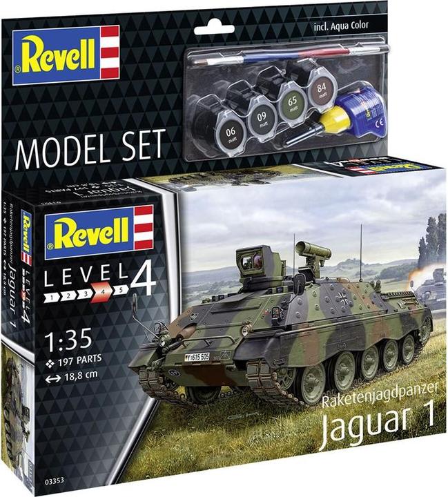 Actual product image Revell Model Set Rocket Fighter Tank Jaguar 1