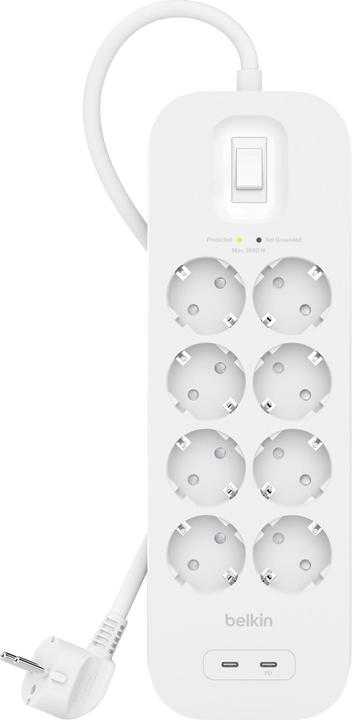 Actual product image Belkin Surgemaster surge protection (8 x, BS 1363, 2 m)