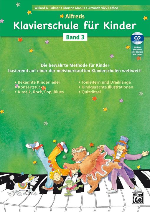 Actual product image Alfreds Klavierschule für Kinder / Alfreds Klavierschule für Kinder Band 3, mit 1 Audio-CD, 2 Teile (German, Morton Manus, Michaela Paller, Amanda Vick Lethco, Willard A., 2018)