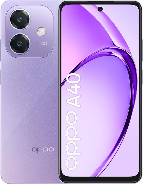 OPPO A40 (128 GB, Starry Purple, 6.67", Dual SIM, 50 Mpx, 4G)