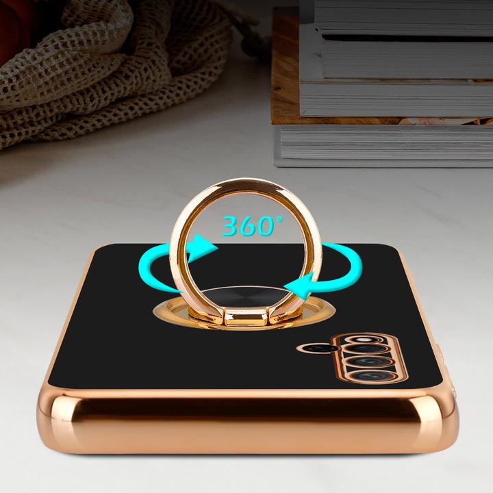 Actual product image Cadorabo Case for Honor 20 / 20S / Huawei NOVA 5T in TPU with camera protection and ring LM089 Style (Huawei Nova 5T, TCL 20S, K20)