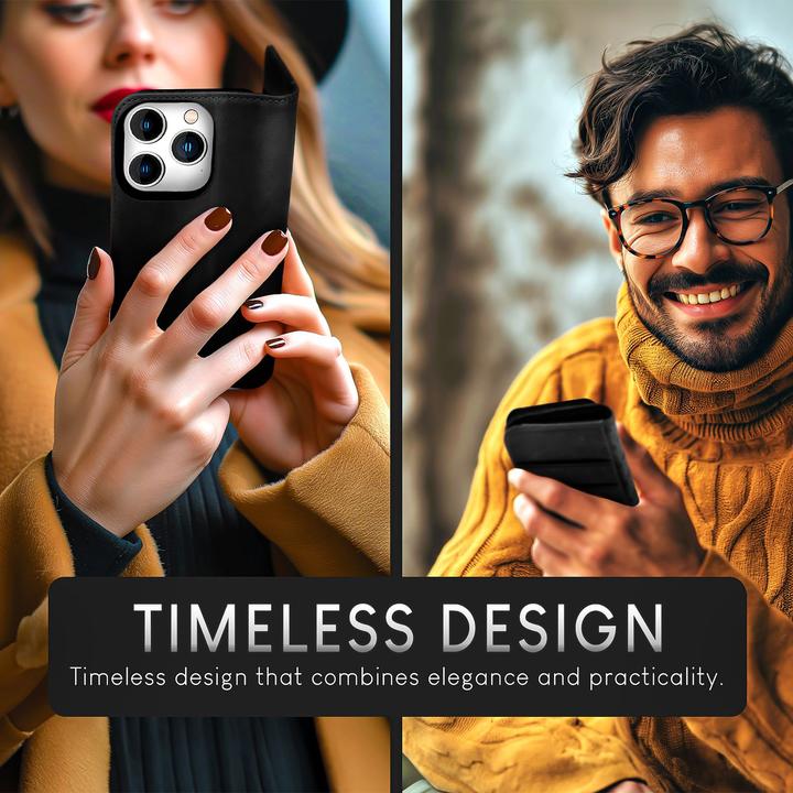 Actual product image Nalia Genuine leather flip case cover with magnetic fastener (Apple iPhone 15 Pro Max)