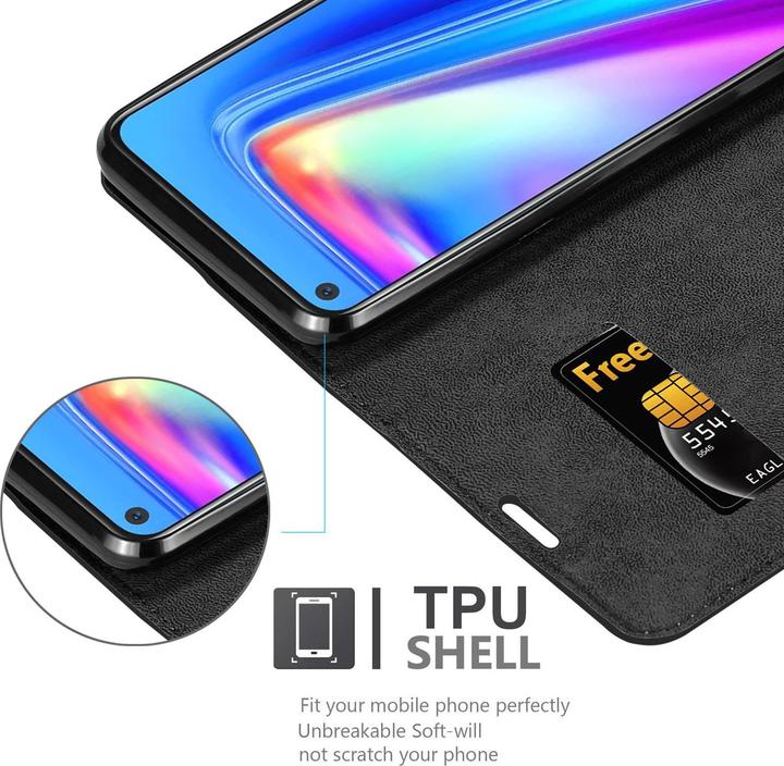 Actual product image Cadorabo Book Invisible Magnet Cover (Realme 7)