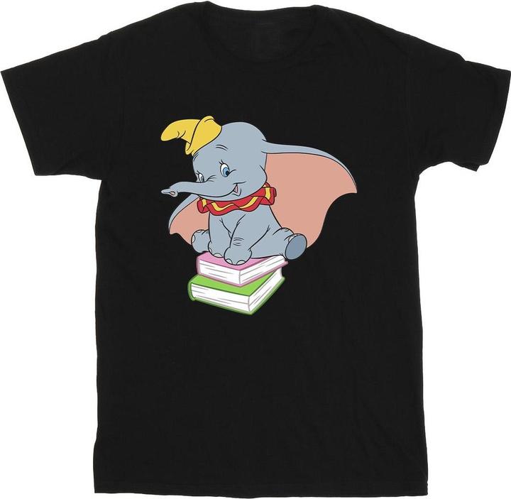 Actual product image Disney Mens Dumbo Sitting On Books T-Shirt (XL)