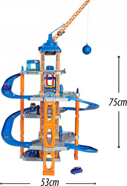 Actual product image Majorette Garage with elevator and 5 cars