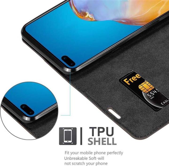 Actual product image Cadorabo Book Invisible Magnet Cover (Huawei P40)