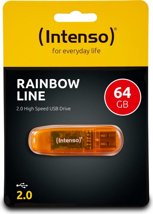 Produktbild Intenso Rainbow Line (64 GB, USB-A, USB 2.0)