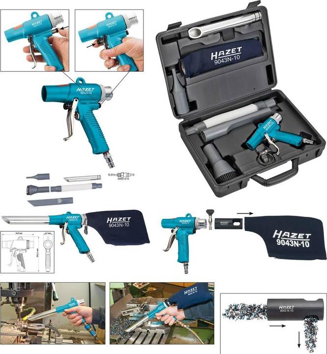Immagine prodotto HAZET Pistola di aspirazione e di soffiaggio ∙ commutabile 9043N-10