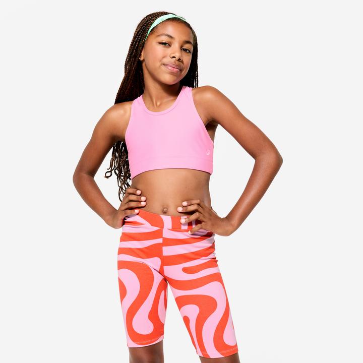 Immagine prodotto Domyos Sport-Bustier Mädchen atmungsaktiv - rosa bedruckt (10, 11, 12)