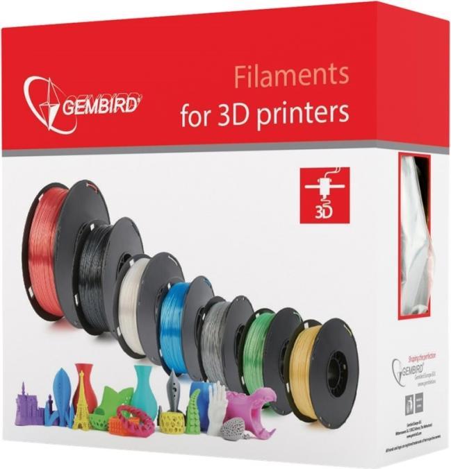 Image du produit Gembird Cassette de filament PLA bobine étroite (PLA, 1.75 mm, 1000 g, Marron)