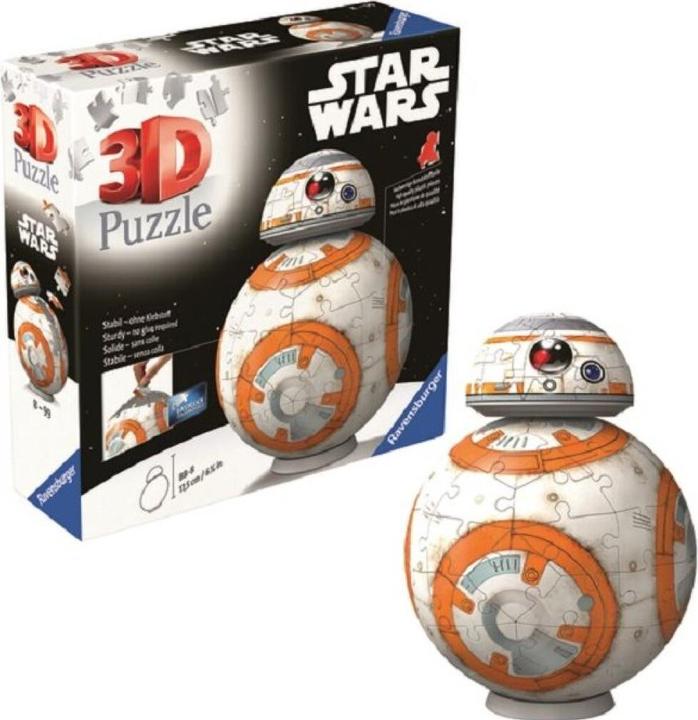 Immagine prodotto Ravensburger 3D Puzzle 11578 - Star Wars BB8 - Astromech Druid da Episodio VII, VIII e IX come un (99 pezzi)