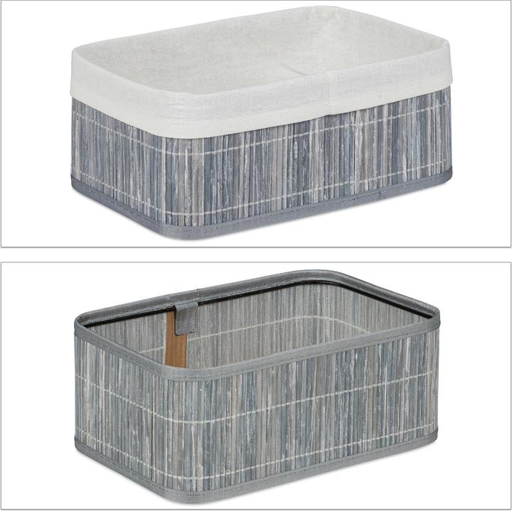 Image du produit Relaxdays Boîte de rangement lot de 3 (3 x, 30 x 20 x 12,5 cm)