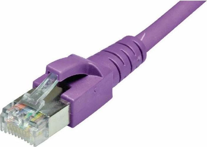 Dätwyler Patchkabel Cat 6A, S/FTP, 5 m, Violett (S/FTP, CAT6a, 5.50 m)