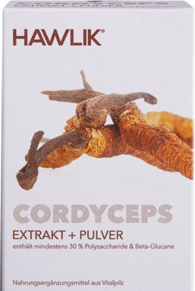 Produktbild Hawlik Cordyceps Extrakt + Pulver Kapsel (120 Stück, Kapseln, 109 g)