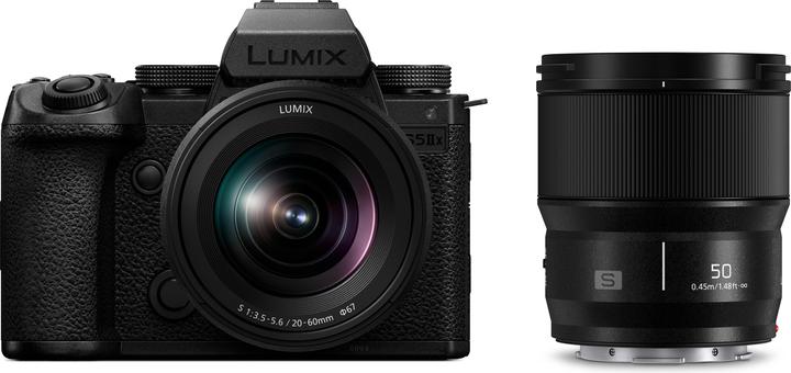 Panasonic Lumix S5 Mark II X + S 20-60mm f3,5-5,6 + S 50mm f1,8 (20 - 60 mm, 24.20 Mpx, Full frame / FX)