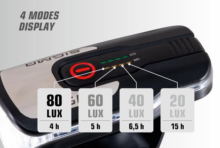 Actual product image Sigma Sport Aura 80 (80 lm, 80 lm)