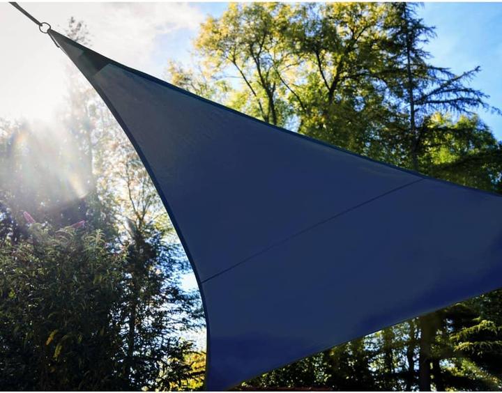 Actual product image Perel SUN SUNSAIL WITH LED STARRY SKY - TRIANGULAR - 3.6 x 3.6 x 3.6 m - DARK BLUE (3.6 x 3.6 x 3.6 m)